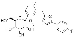 Methyl 1-C-(3-{[5-(4-fluorophenyl)-2-thienyl]methyl}-4-methylphenyl)-Dglucopyranoside CAS 1030825-21-8
