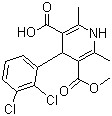 4-(2,3-Dichlorophenyl)-2,6-dimethyl-1,4-dihydropyridine-3,5-dicarboxylic acid monomethyl ester CAS 105580-45-8