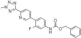 N-[3-Fluoro-4-[6-(2-methyl-2H-tetrazol-5-yl)-3-pyridinyl]phenyl]carbamic acid phenylmethyl ester CAS 1220910-89-3