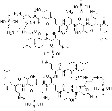 Colistin sulfate CAS 1264-72-8 Colistin sulfate CAS 1264-72-8