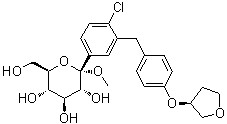 (2S,3R,4S,5S,6R)-2-(3-(4-((S)-tetrahydrofuran-3-yloxy)benzyl)-4-chlorophenyl)-tetrahydro-6-(hydroxyMethyl)-2-Methoxy-2H-pyran-3,4,5-triol CAS 1279691-36-9 (2S,3R,4S,5S,6R)-2-(3-(4-((S)-tetrahydrofuran-3-yloxy)benzyl)-4-chlorophenyl)-tetrahydro-6-(hydroxyMethyl)-2-Methoxy-2H-pyran-3,4,5-triol CAS 1279691-36-9