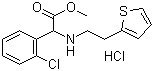 D-(+)-Methyl-alpha-(2-thienylethamino)(2-chlorophenyl)acetate hydrochloride CAS 141109-19-5 D-(+)-Methyl-alpha-(2-thienylethamino)(2-chlorophenyl)acetate hydrochloride CAS 141109-19-5