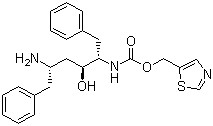 (2S,3S,5S)-5-Amino-2-(N-((5-thiazolyl)-methoxycarbonyl)amino)-1,6-diphenyl-3-hydroxyhexane CAS 144164-11-4 (2S,3S,5S)-5-Amino-2-(N-((5-thiazolyl)-methoxycarbonyl)amino)-1,6-diphenyl-3-hydroxyhexane CAS 144164-11-4