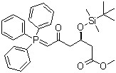 Methyl(3R)-3-(tert-butyldimethylsilyloxy)-5-oxo-6-triphenylphosphoranylidene hexanoate CAS 147118-35-2