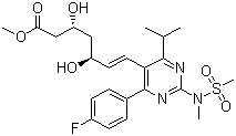 Methyl(+)-(3R,5S)-7-[4-(4-Fluorophenyl)-6-Isopropyl-2-(N-Methyl-N-Methanesulfonylamino)pyrimidin-5-yl]-3,5-Dihydroxy-6(E)-Heptenoate CAS 147118-40-9