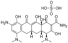 9-Amino minocycline sulfate [4S-(4a¦Á,12a¦Á)]-9-amino-4,7-bis(dimethylamino)-1,4,4a,5,5a,6,11,12a-octahydro-3,10,12,12a-tetrahydroxy-1,11-dioxo-2-naphthacenecarboxamide disulfate CAS 149934-20-3
