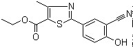 Ethyl 2-(3-Cyano-4-hydroxyphenyl)-4-methyl-1,3-thiazole-5-carboxylate CAS 161798-02-3 Ethyl 2-(3-Cyano-4-hydroxyphenyl)-4-methyl-1,3-thiazole-5-carboxylate CAS 161798-02-3