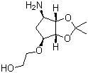 2-[[(3aR,4S,6R,6aS)-6-Aminotetrahydro-2,2-dimethyl-4H-cyclopenta-1,3-dioxol-4-yl]oxy]ethanol CAS 274693-55-9