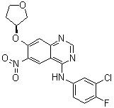 4-QuinazolinaMine, N-(3-chloro-4-fluorophenyl)-6-nitro-7-[[(3S)-tetrahydro-3-furanyl]oxy]- CAS 314771-88-5