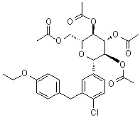 (2R,3R,4R,5S,6S)-2-(Acetoxymethyl)-6-(4-chloro-3-(4-ethoxybenzyl)phenyl)tetrahydro-2H-pyran-3,4,5-triyl triacetate CAS 461432-25-7