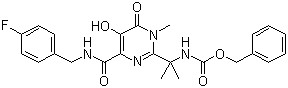 Benzyl [1-[4-[[(4-fluorobenzyl)amino]carbonyl]-5-hydroxy-1-methyl-6-oxo-1,6-dihydropyrimidin-2-yl]-1-methylethyl]carbamate CAS 518048-02-7