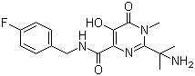 2-(1-Amino-1-methylethyl)-N-(4-fluorobenzyl)-5-hydroxy-1-methyl-6-oxo-1,6-dihydropyrimidine-4-carboxamide CAS 518048-03-8