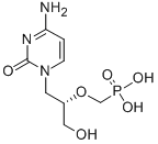 [1-(4-amino-2-oxo-pyrimidin-1-yl)-3-hydroxy-propan-2-yl]oxymethylphosphonic acid CAS 113852-37-2