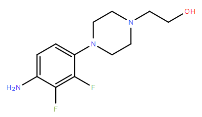 2-(4-(4-amino-2,3-difluorophenyl)piperazin-1-yl)ethanol CAS 1660980-24-4