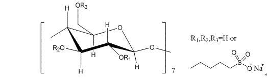 Betadex Sulfobutyl Ether Sodium CAS 182410-00-0