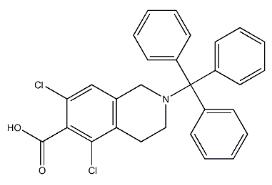 5,7-dichloro-2-trityl-1,2,3,4-tetrahydroisoquinoline-6-carboxylicacid CAS 1194550-56-5 5,7-dichloro-2-trityl-1,2,3,4-tetrahydroisoquinoline-6-carboxylicacid CAS 1194550-56-5