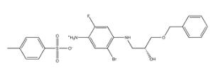 (R)-4-((3-(benzyloxy)-2-hydroxypropyl)amino)-5-bromo-2-fluorobenzenaminium4-methylbenzenesulfonate CAS 1294504-64-5 (R)-4-((3-(benzyloxy)-2-hydroxypropyl)amino)-5-bromo-2-fluorobenzenaminium4-methylbenzenesulfonate CAS 1294504-64-5