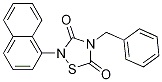 4-Benzyl-2-(naphthalen-1-yl)-[1,2,4]thiadiazolidine-3,5-dione CAS 865854-05-3