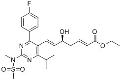 Rosuvastatin dehydrated ethyl ester CAS 1714147-50-87 Rosuvastatin dehydrated ethyl ester CAS 1714147-50-87