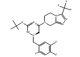 N-[(1R)-3-[5,6-Dihydro-3-(trifluoromethyl)-1,2,4-triazolo[4,3-a]pyrazin-7(8H)-yl]-3-oxo-1-[(2,4,5-trifluorophenyl)methyl]propyl]carbamic Acid 1,1-Dimethylethyl Ester CAS 486460-23-5