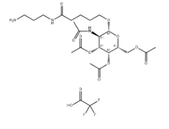 Pentanamide, N-(3-aminopropyl)-5-[[3,4,6-tri-O-acetyl-2-(acetylamino)-2-deoxy-beta-D-galactopyranosyl]oxy]-, 2,2,2-trifluoroacetate (1:1) CAS 1820890-95-6