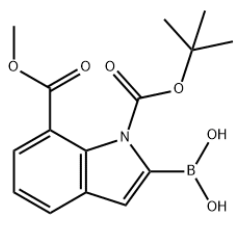 1H-Indole-1,7-dicarboxylic acid, 2-borono-, 1-(1,1-dimethylethyl) 7-methyl ester CAS 953411-05-7