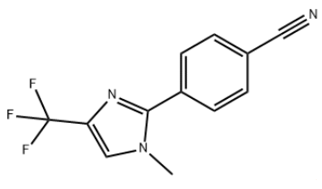 4-(1-Methyl-4-(trifluoromethyl)-1H-imidazol-2-yl)benzonitrile CAS 98298-45-4