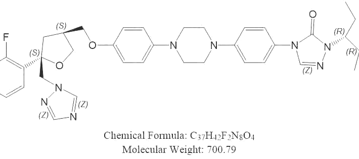 Posaconazole Impurity 7(L-cis :2R,3R) CAS 2243785-97-7