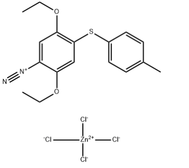 2,5-Diethoxy-4-[(4-methylphenyl)thio]-benzenediazonium tetrachlorozincate CAS 38656-51-8