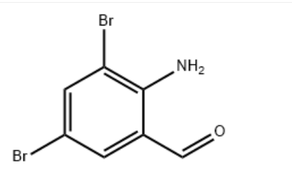 Structure of 2-Amino-3,5-dibromobenzaldehyde CAS 50910-55-9